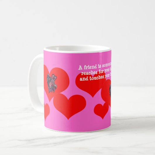 Saint Valentin Coeur Mug (Devant gauche)