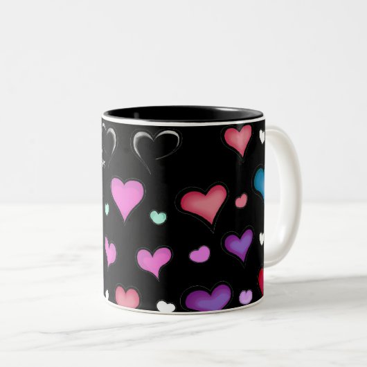 Saint Valentin coeur mug (Devant droit)