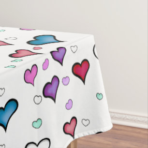 Saint Valentin Coeur nappe