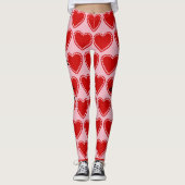 Saint Valentin Coeur Personnalisé Nom Leggings Pan (Devant)