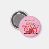 Saint Valentin Coeurs de poulpe Magnet (Recto/Verso)