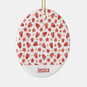 Saint Valentin Coeurs & Etoiles Ornement Motif (Droite)