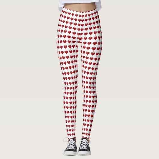 Saint Valentin Coeurs leggings (Devant)