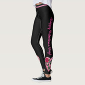 Saint Valentin Coeurs Leggings noirs Pantalon de Y (Gauche)