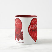 Saint-Valentin Coeurs & Love Mug (2) (Centre)