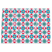 Saint Valentin Coeurs Motif, grand sac cadeau (Devant)