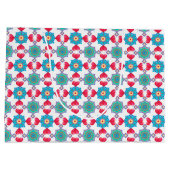 Saint Valentin Coeurs Motif, grand sac cadeau (Dos)