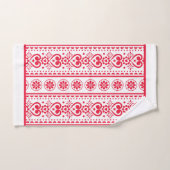 Saint-Valentin Cœurs Rouges (Serviette à main)