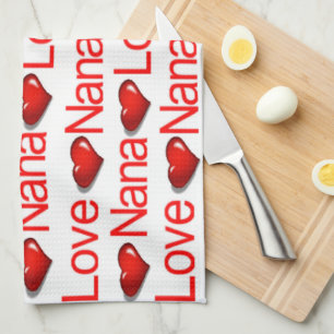 Saint Valentin Cuisine serviette de toilette Love 