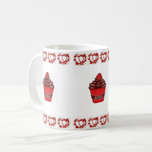 Saint Valentin Cupcake Mugs (Devant gauche)