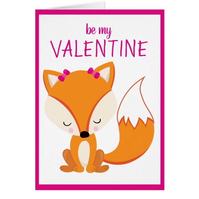 Saint-Valentin de coeur de Fox personnalisée par (Devant)