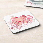 Saint Valentin Dessous de verre à dos de liège (Côté gauche)