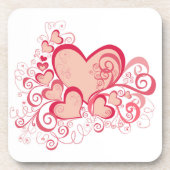 Saint Valentin Dessous de verre à dos de liège (Devant)