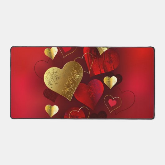 Saint-Valentin dorés et rouges (Recto)