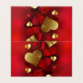 Saint-Valentin dorés et rouges (Outside Unfolded)
