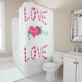 Saint Valentin Douche rideau Amour (En situation)
