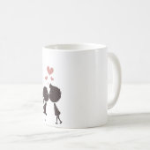 Saint Valentin drôle mignonne Mug romantique (Devant droit)