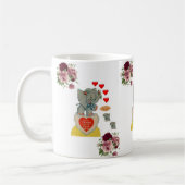 Saint Valentin Eléphant Floral Mugs (Gauche)