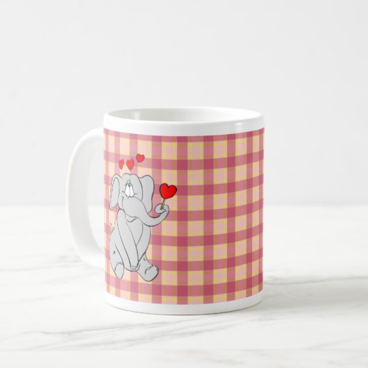 Saint Valentin Elephant Mug (Devant gauche)