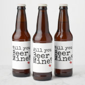 Saint-Valentin en cadeau étiquette de bière pour l (Bouteilles)