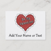 Saint Valentin en Carte de visite ! SRF (Dos)