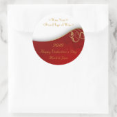 Saint Valentin Étiquette de vin personnalisé (Sac)