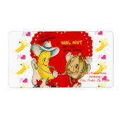 Saint Valentin Étiquette Vintage (Devant)