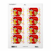 Saint Valentin Étiquette Vintage (Feuille entière)