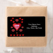 Saint Valentin Étiquette Vintage (En situation)