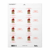 Saint Valentin Étiquette Vintage (Feuille entière)