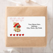 Saint Valentin Étiquette Vintage (En situation)