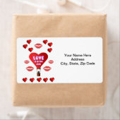 Saint Valentin Étiquette Vintage (En situation)