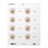 Saint Valentin Étiquette Vintage Bird (Feuille entière)