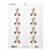 Saint Valentin Étiquette Vintage Bird (Feuille entière)