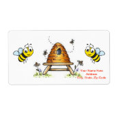 Saint Valentin Étiquettes Bumblebee (Devant)