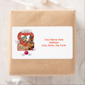 Saint Valentin Étiquettes Kitten (En situation)