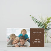 Saint Valentin Famille Amour Carte photo (Debout devant)