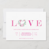 Saint Valentin Fête Invitation Amour Galentine (Devant)