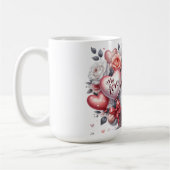 Saint Valentin Gnome Céramique Mug (Gauche)