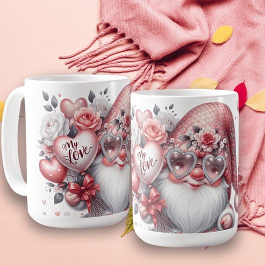 Saint Valentin Gnome Jumbo Mug