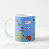 Saint Valentin Grenouille Berries Mugs (Gauche)