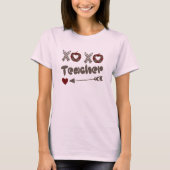 Saint Valentin I mignonne T-shirt enseignant (Devant)