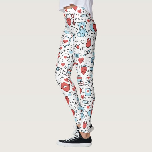 Saint-Valentin Icônes leggings (Gauche)