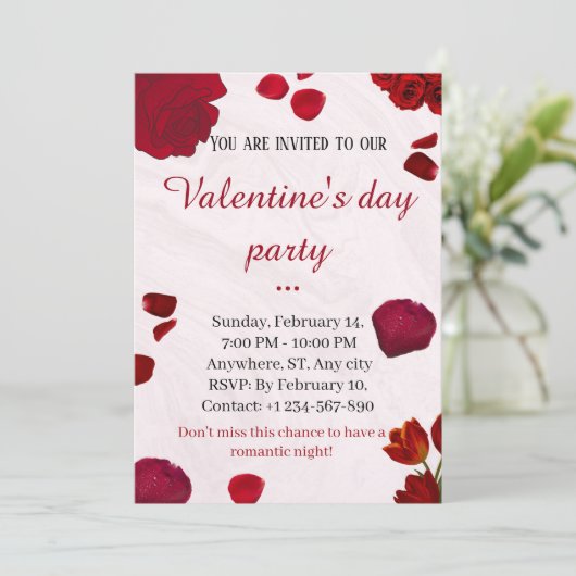 Saint Valentin Invitation (Debout devant)
