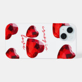 Saint Valentin iPhone 15 Coque (Verso Horizontal)