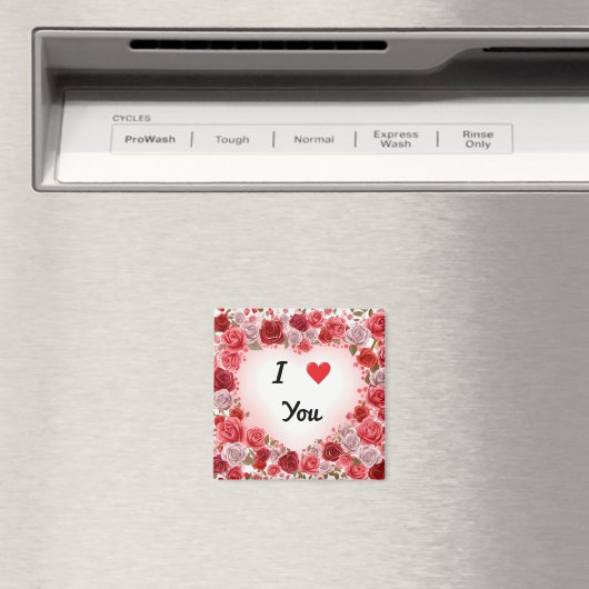 Saint Valentin Je t'aime Magnet (In Situ (Lave-vaisselle))