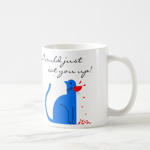 Saint-Valentin "je t'aime" tasse de café de chat
