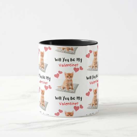 Saint Valentin Kitten Mug (Centre)