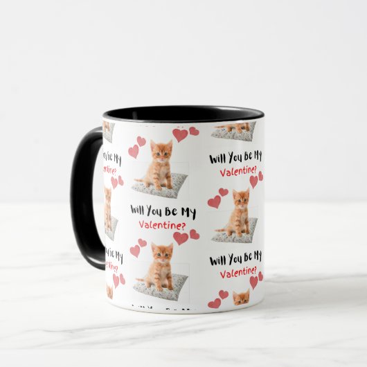 Saint Valentin Kitten Mug (Devant gauche)