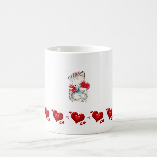 Saint Valentin Kitten Mugs (Centre)